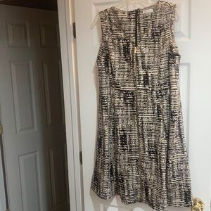 Calvin Klein sleeveless zip front dress